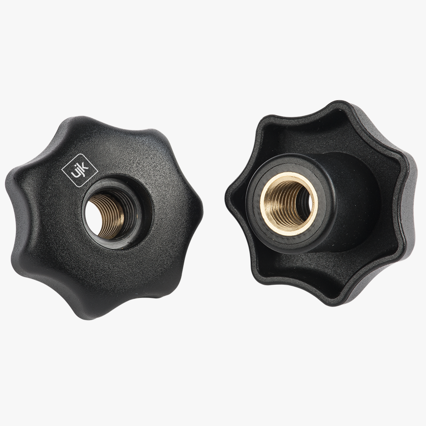Star Knobs Threaded Through Hole (Pair)