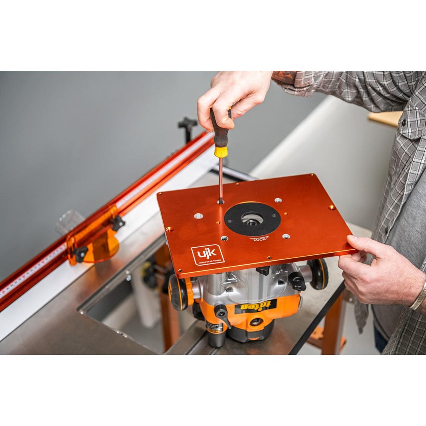 10mm Pre-Drilled Router Table Insert for Triton TRA001