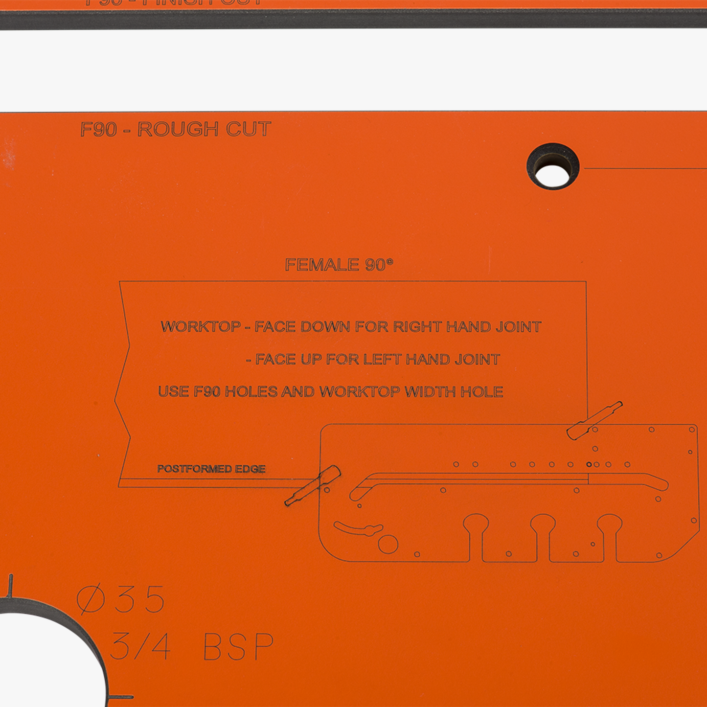 Variable Angle Kitchen Worktop Jig