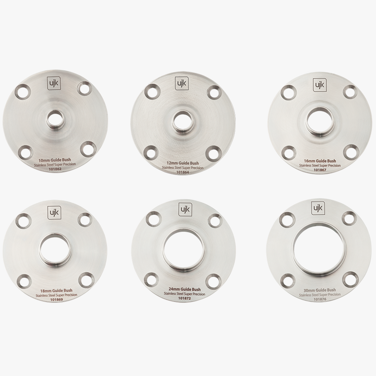 Stainless Steel Guide Bush Set 6