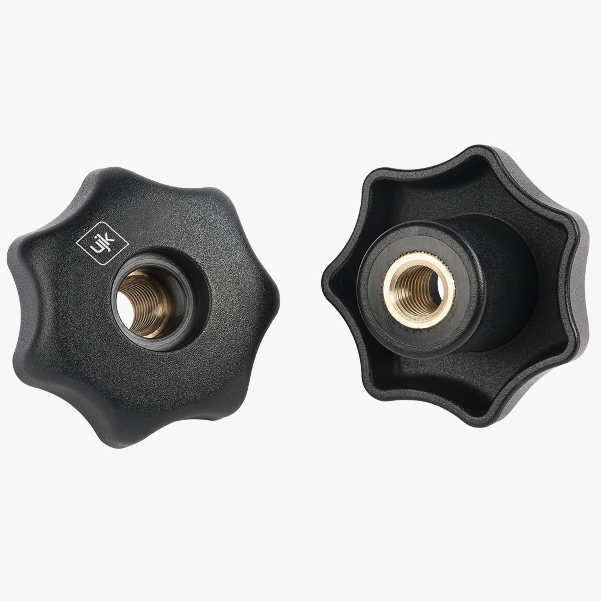 Star Knobs Threaded Through Hole (Pair) – UJK Tools Star Knobs Threaded Through Hole (Pair) – UJK Tools