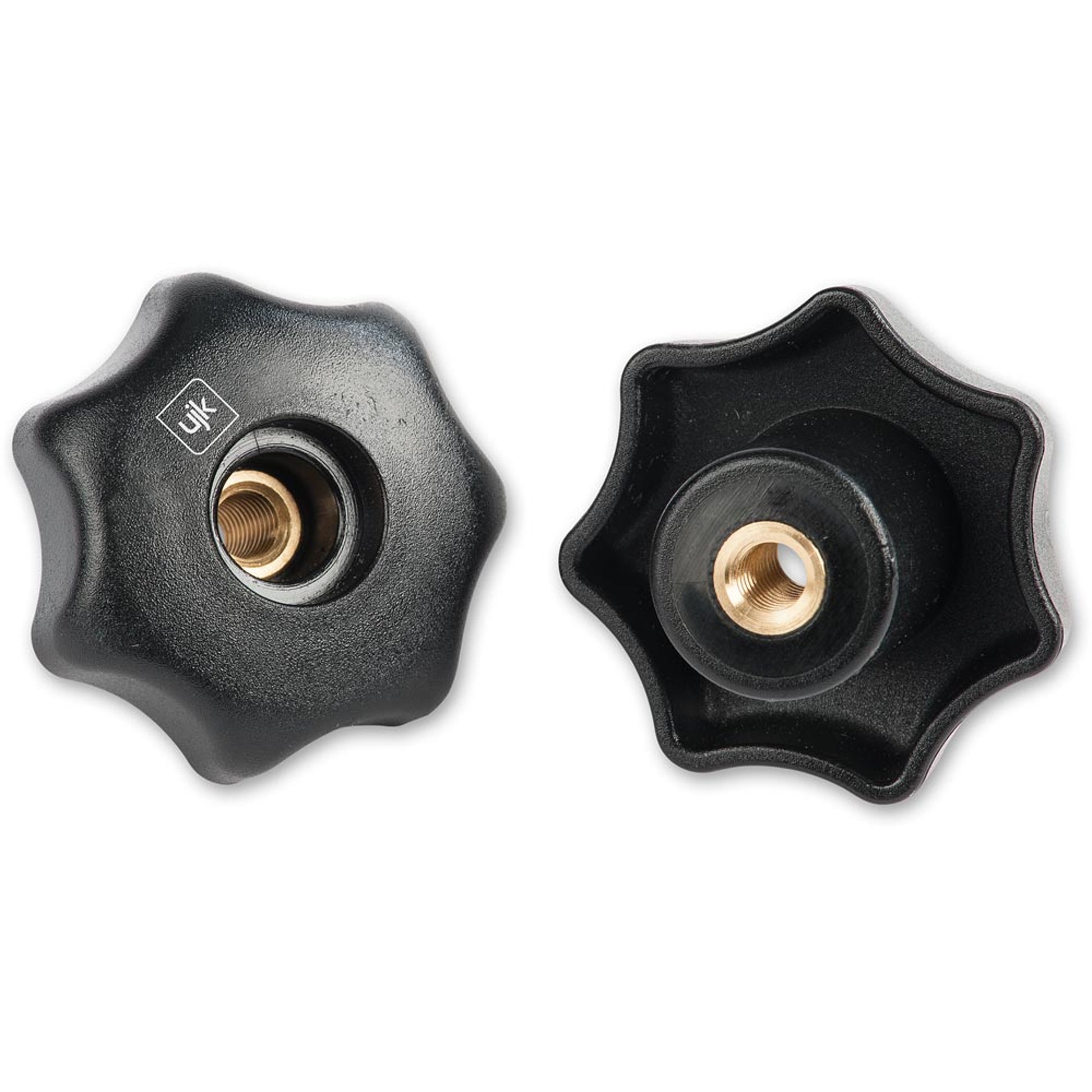 Star Knobs Threaded Through Hole (Pair)