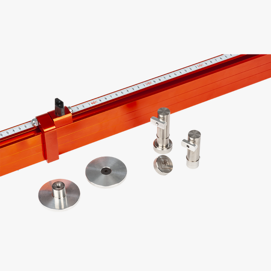 Fence and Length Stop for Guide Rail Saws