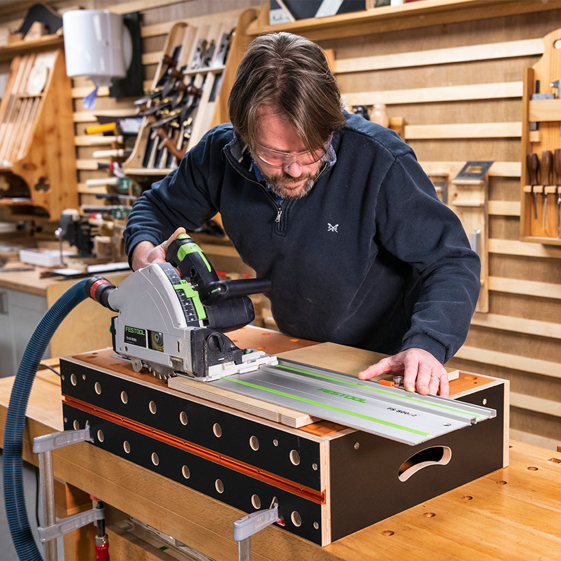 Compact Multifunction Workbench