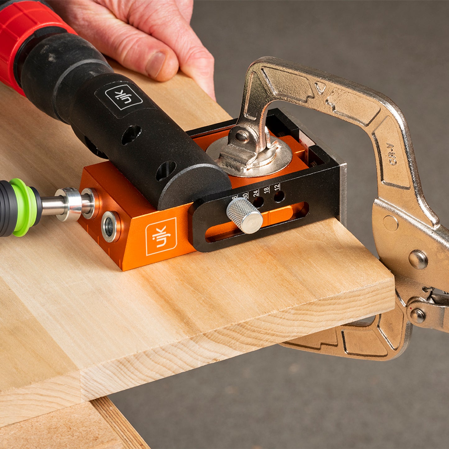 Extraction Outlet for Pocket Hole Jig