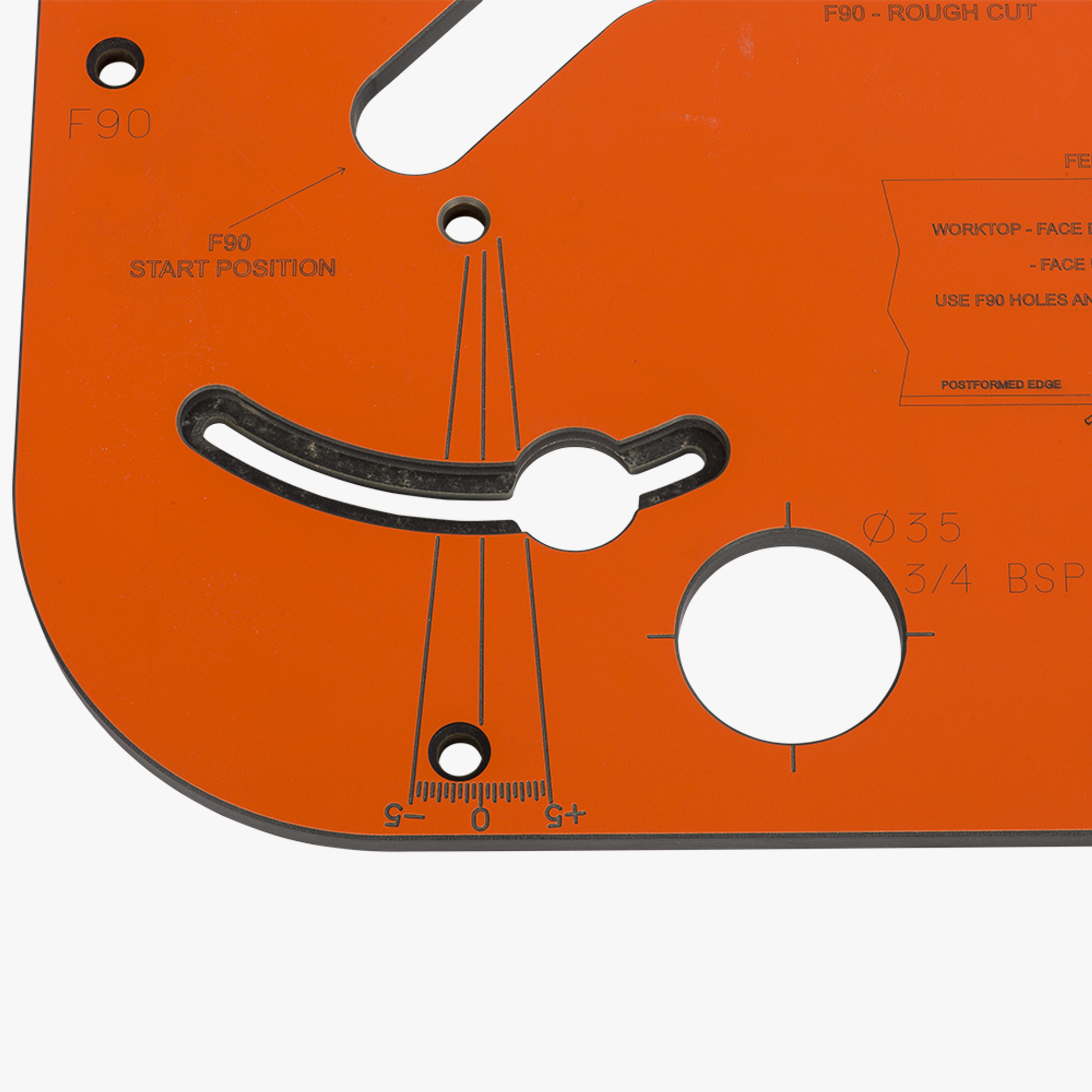 Variable Angle Kitchen Worktop Jig